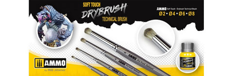 AMMO Drybrush Technical Brushes