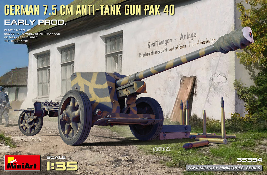 German 7.5cm Anti-Tank Gun Pak 40, MiniArt 1/35