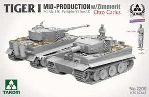Tiger I Mid Production w/Zimmerit, Takom 1/35