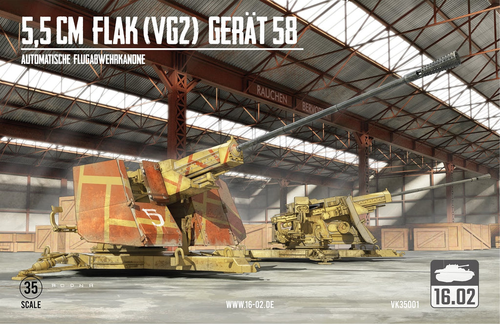 16.02 5,5cm Flak (VG2) Gerät 58 Autom. Flugabwehrkanone