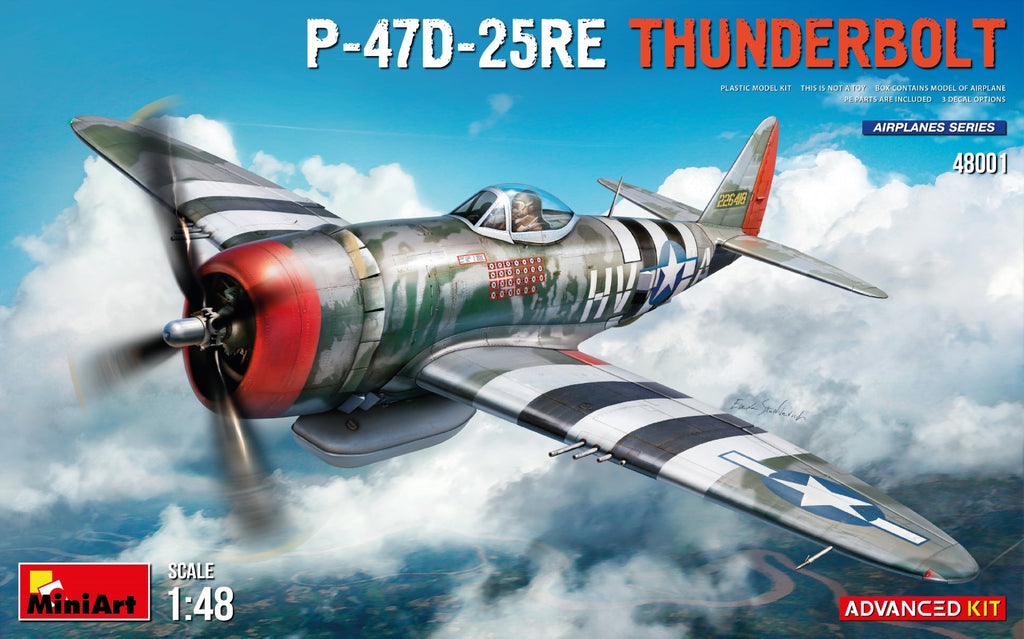 P-47D-25RE Thunderbolt. Advanced Kit, Miniart 1/48