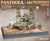 1/48 Panther A w/ Zimmerit & Full Interior + 16T Strabokran w/ Maintenance Diorama & Display Base