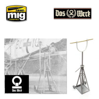 1/48 Luftwaffe Jack Stand Set with Saw Horses - Extended Edition