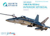 1/48 F/A-18A++ 3D-Printed & coloured Interior on decal paper (for Kinetic kit)