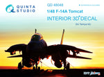 1/48 F-14A 3D-Printed & coloured Interior on decal paper (for Tamiya kit)