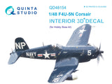 F4U-5N 3D-Printed & coloured Interior on decal paper (for Hobby Boss kit)