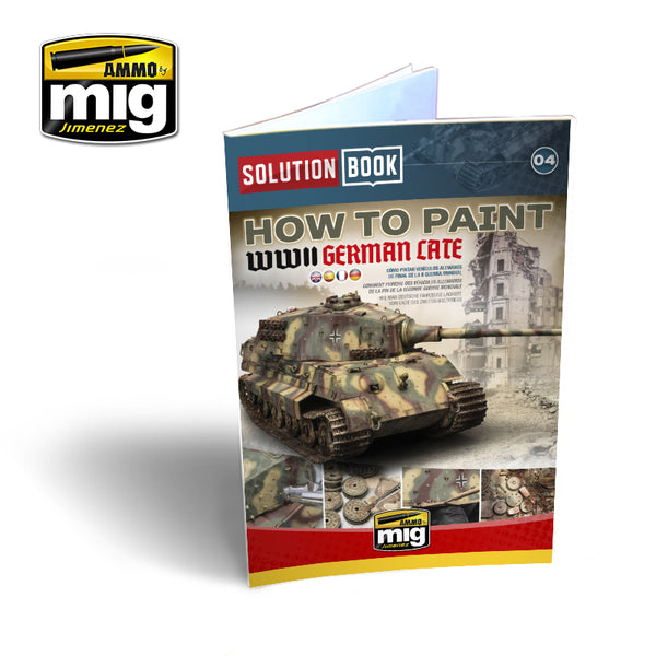 How to Paint WWII German Late SOLUTION BOOK #04 – MULTILINGUAL BOOK