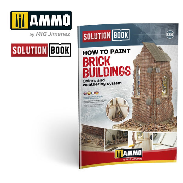 How to Paint Brick Buildings SOLUTION BOOK #09 – MULTILINGUAL BOOK