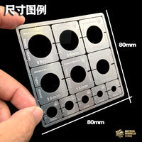 Wheel Adjustable Airbrush Stencil