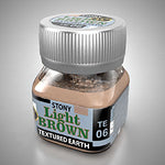 LIGHT BROWN. STONY TEXTURED EARTH