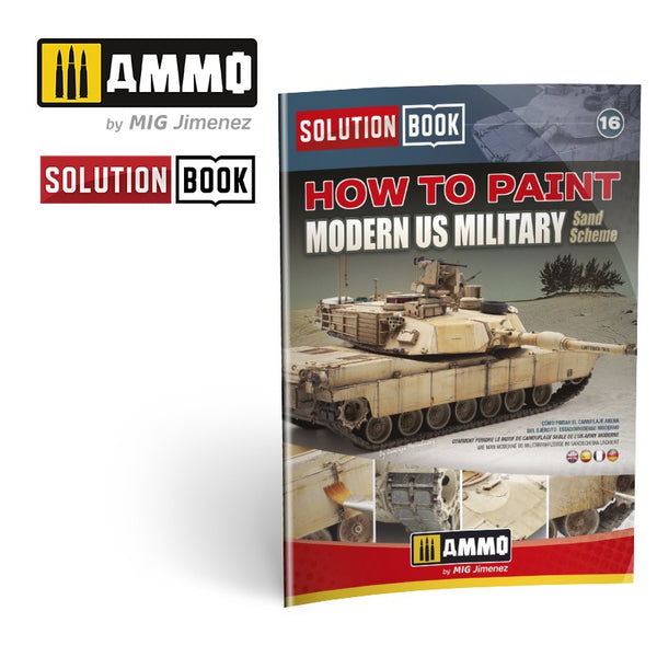 How to Paint Modern US Military Sand Scheme SOLUTION BOOK #16 – MULTILINGUAL BOOK