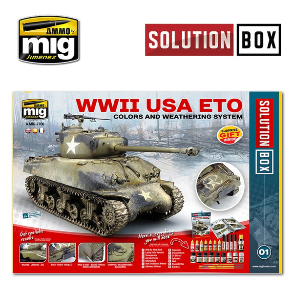 WW II AMERICAN ETO SOLUTION BOX